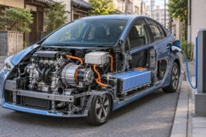 how japanese hybrid technology developed
