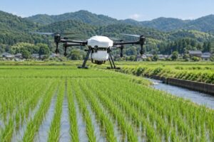why japanese agriculture uses drones