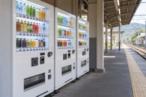 how japanese vending machines accept payments