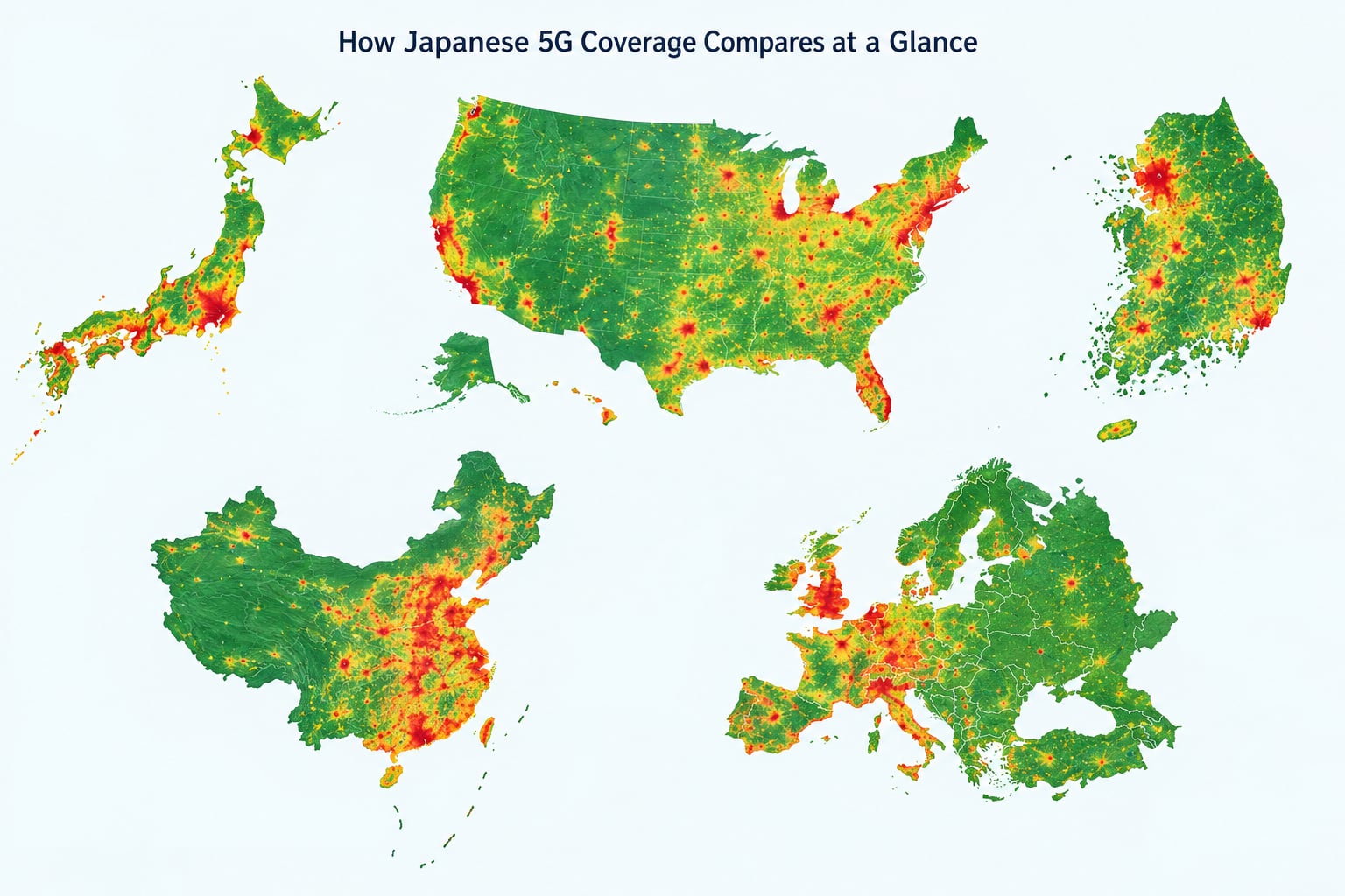 How Japanese 5G Coverage Compares at a Glance