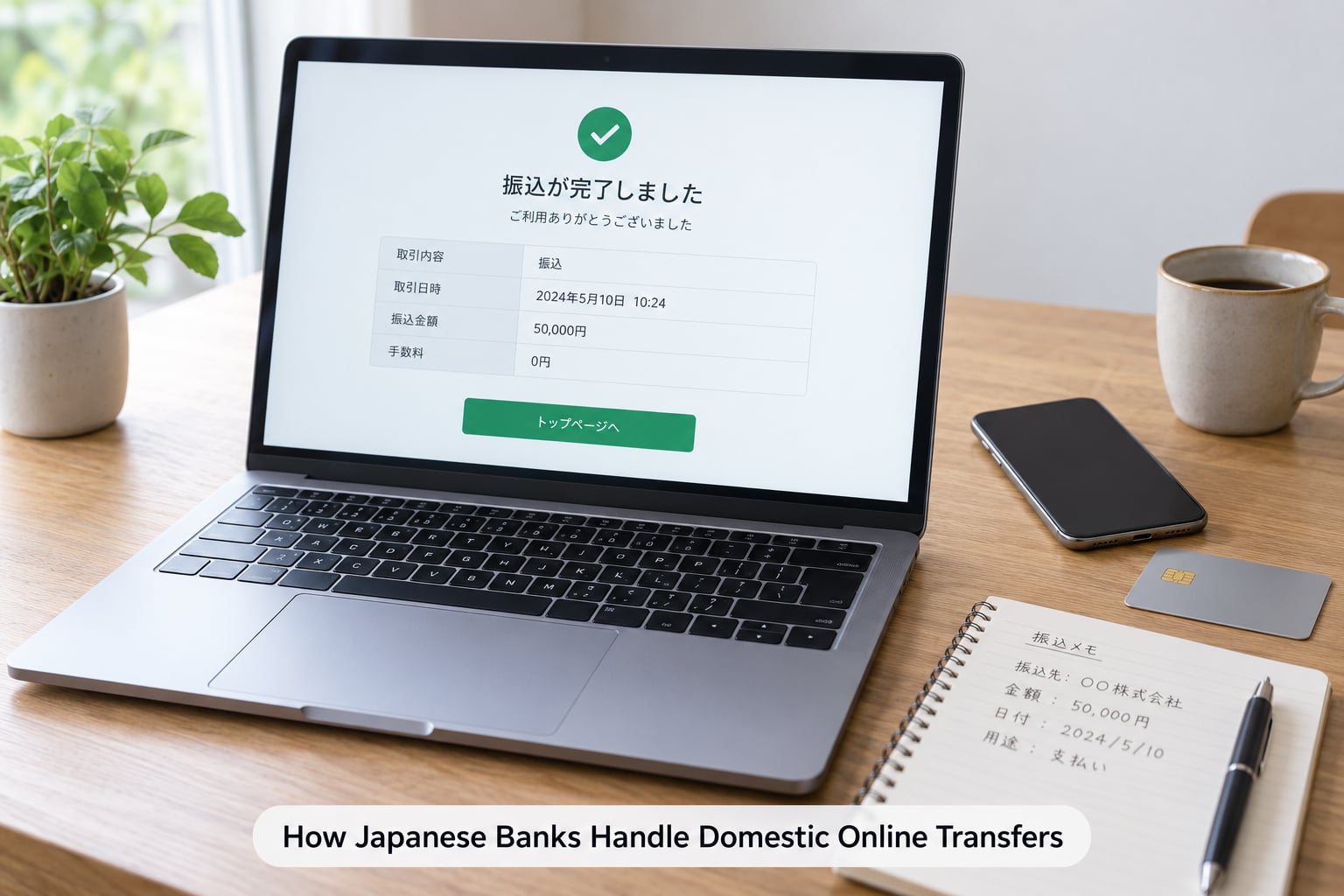 How Japanese Banks Handle Domestic Online Transfers