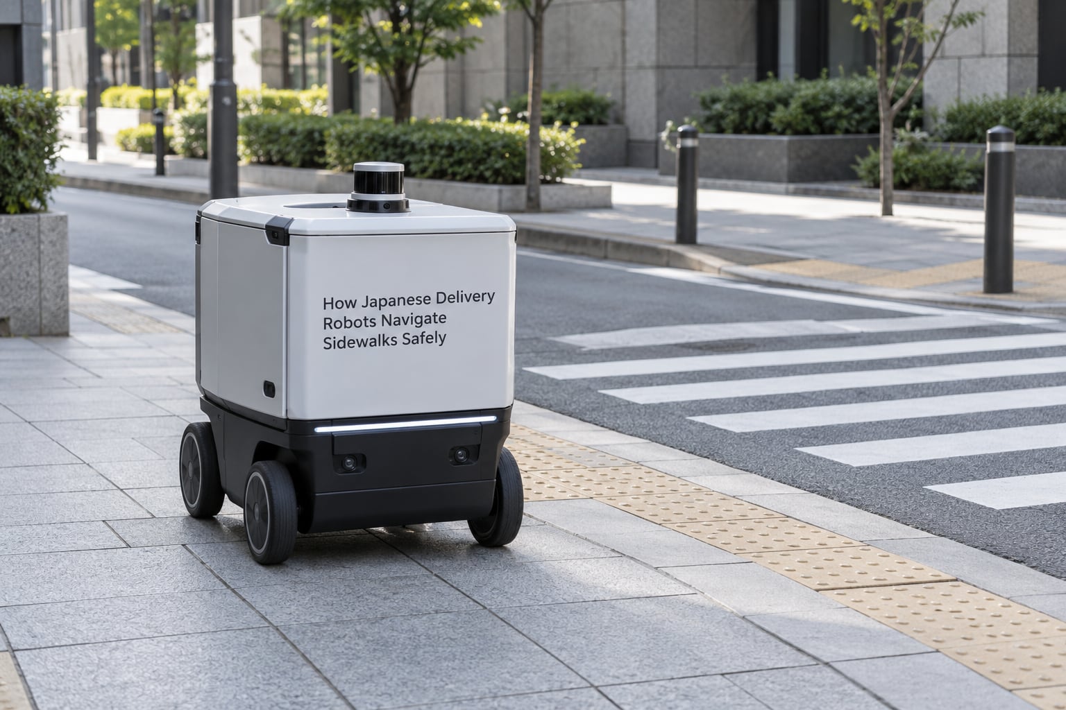 How Japanese Delivery Robots Navigate Sidewalks Safely