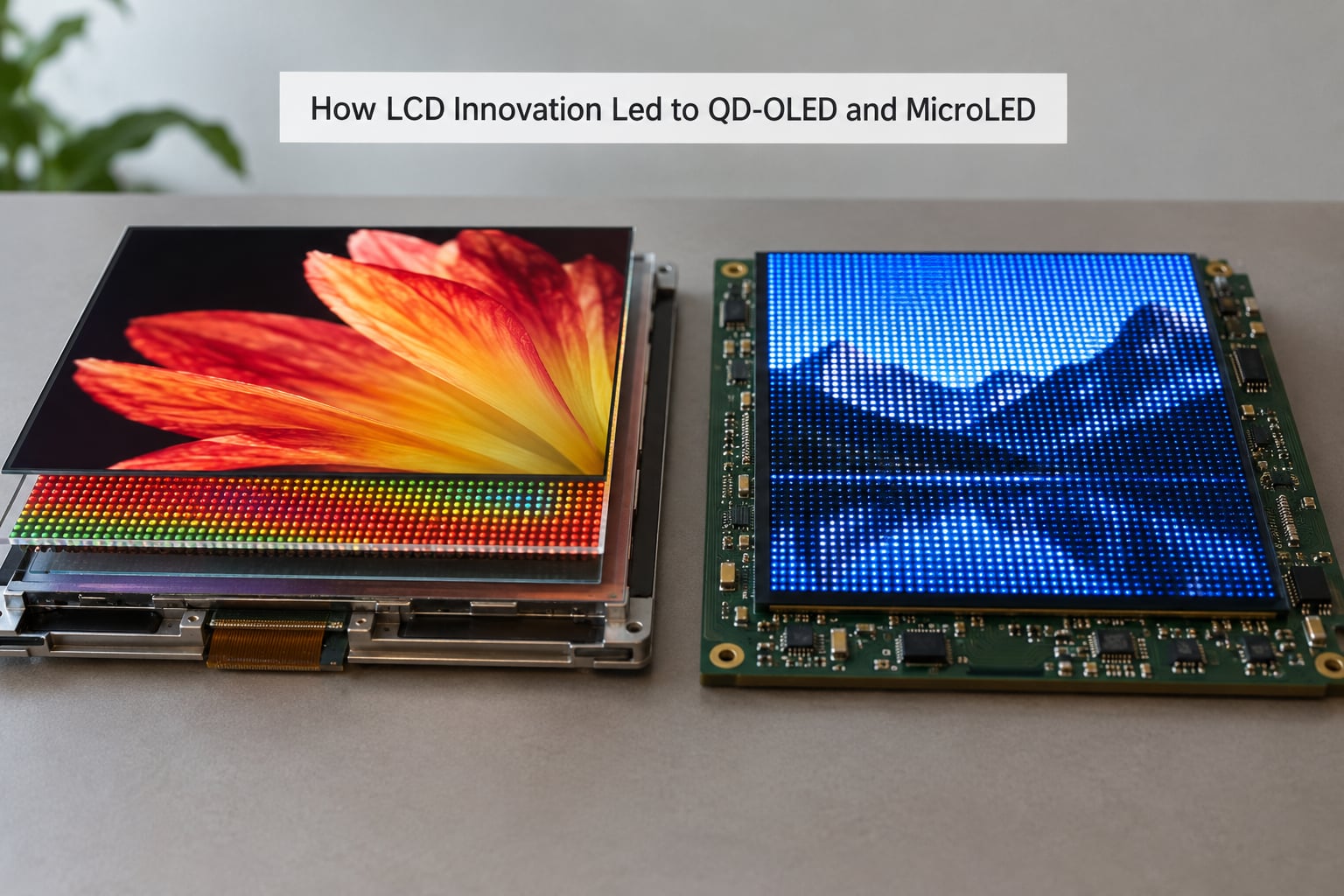 How LCD Innovation Led to QD-OLED and MicroLED
