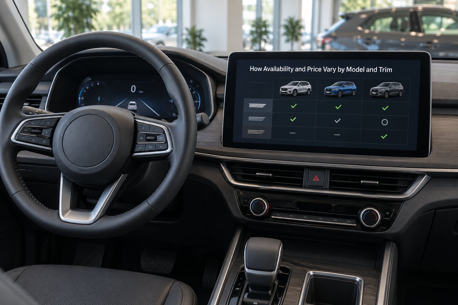 How Availability and Price Vary by Model and Trim
