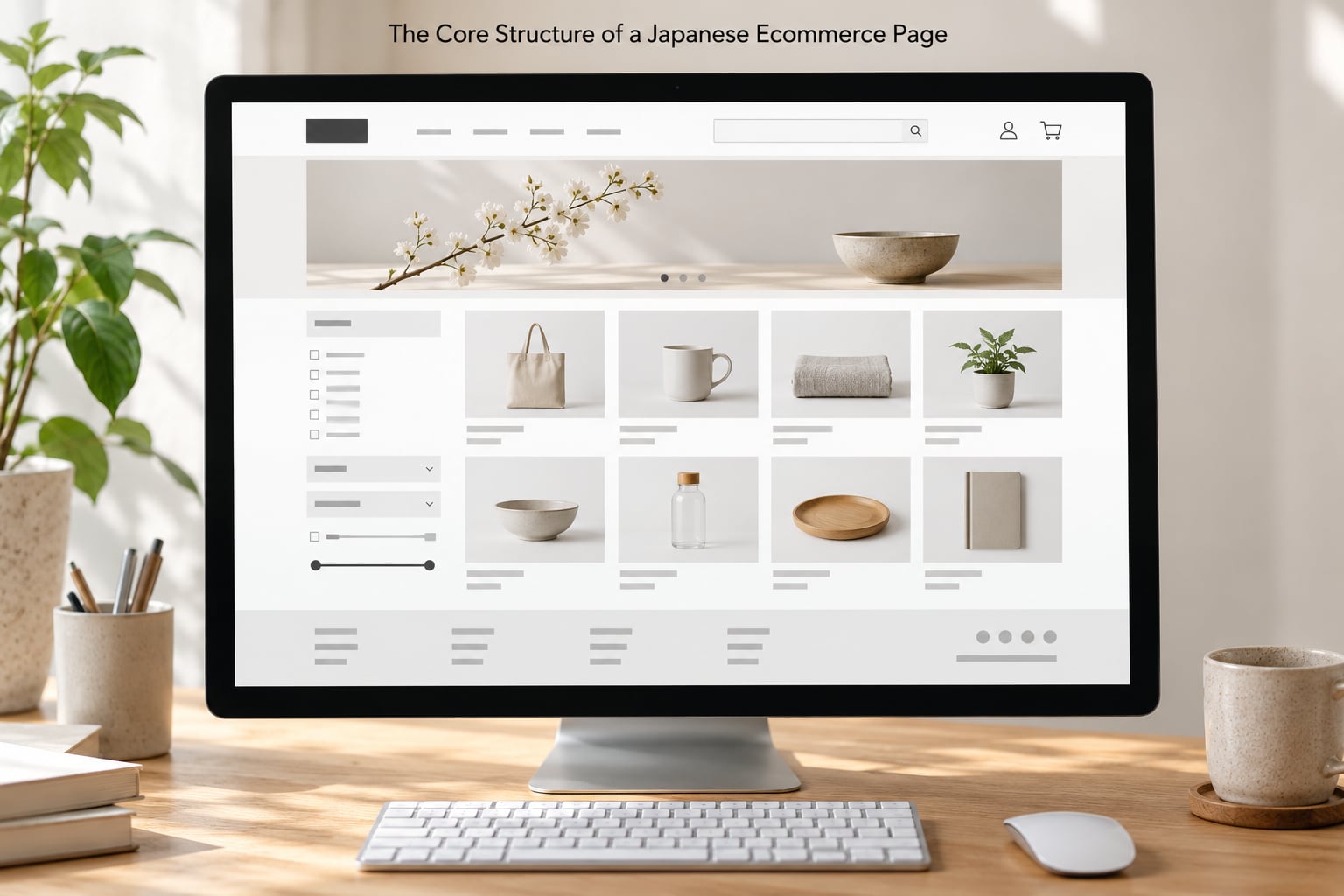 The Core Structure of a Japanese Ecommerce Page