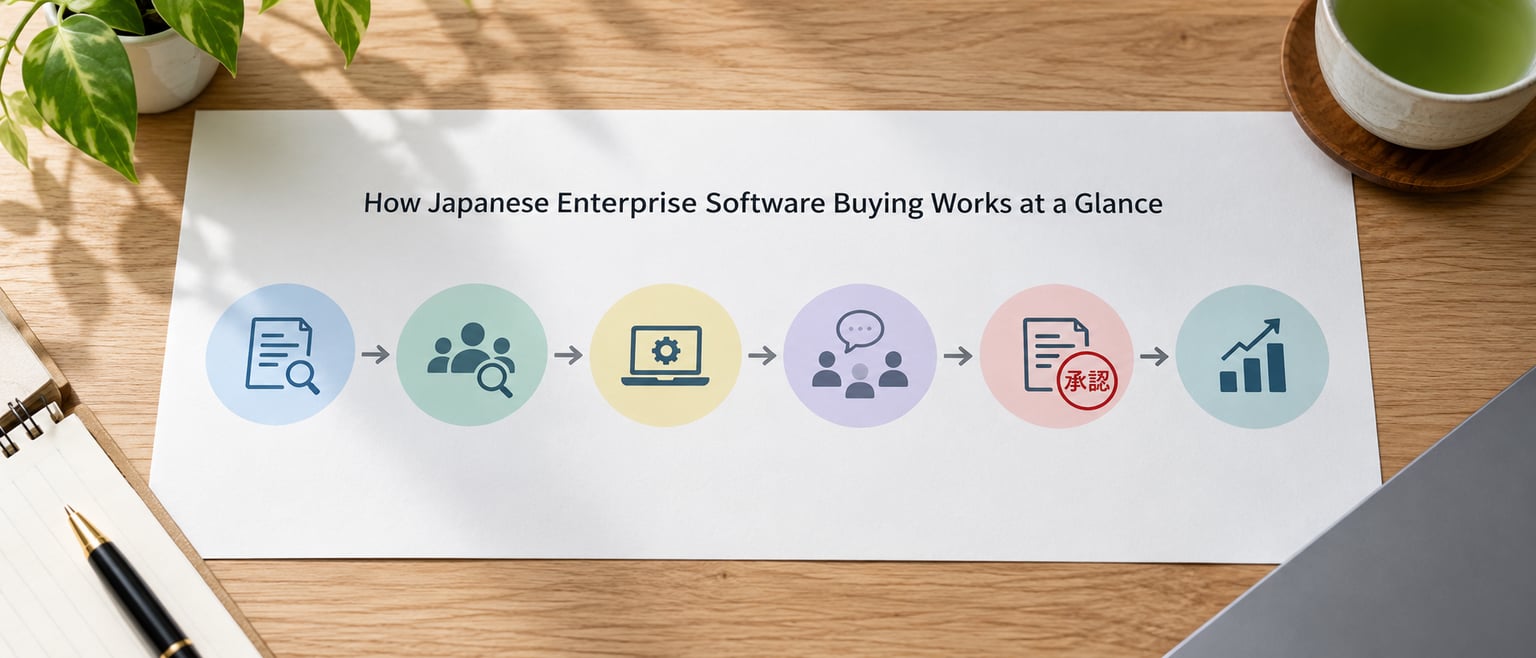 How Japanese Enterprise Software Buying Works at a Glance