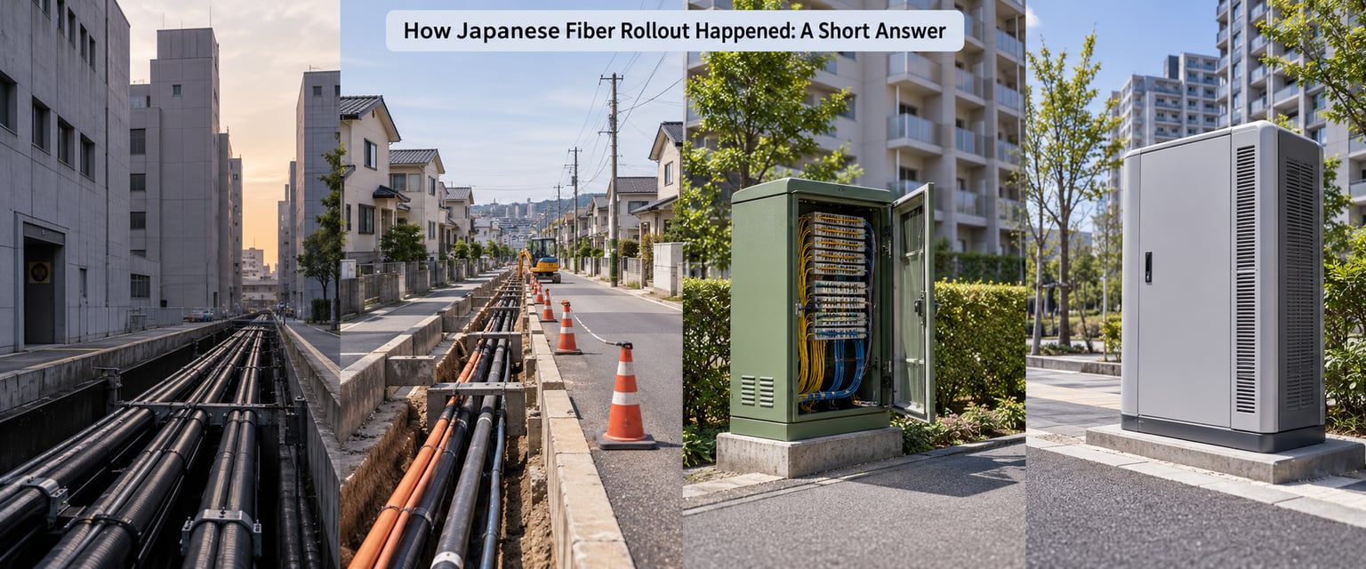 How Japanese Fiber Rollout Happened: A Short Answer