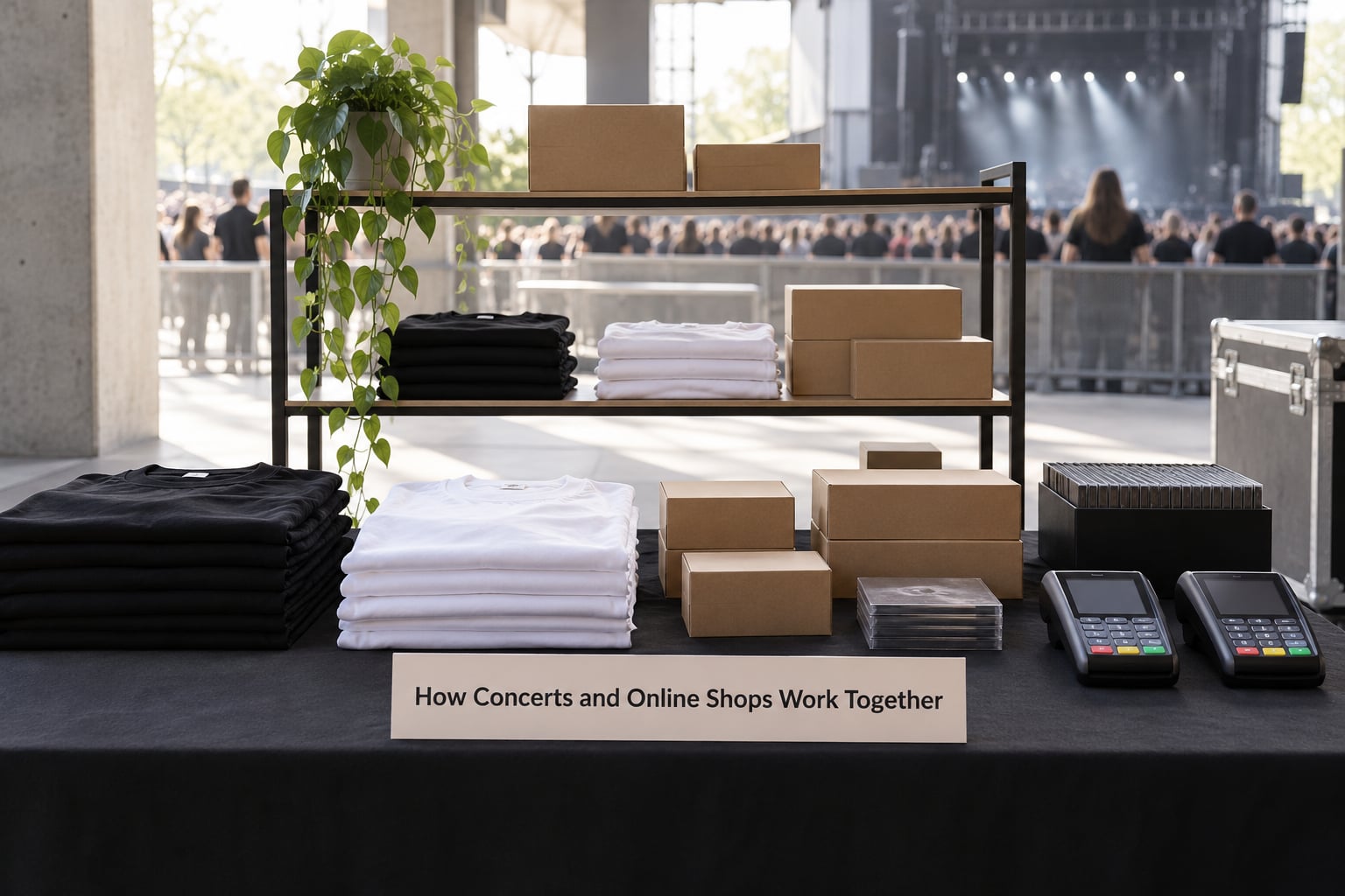 How Concerts and Online Shops Work Together