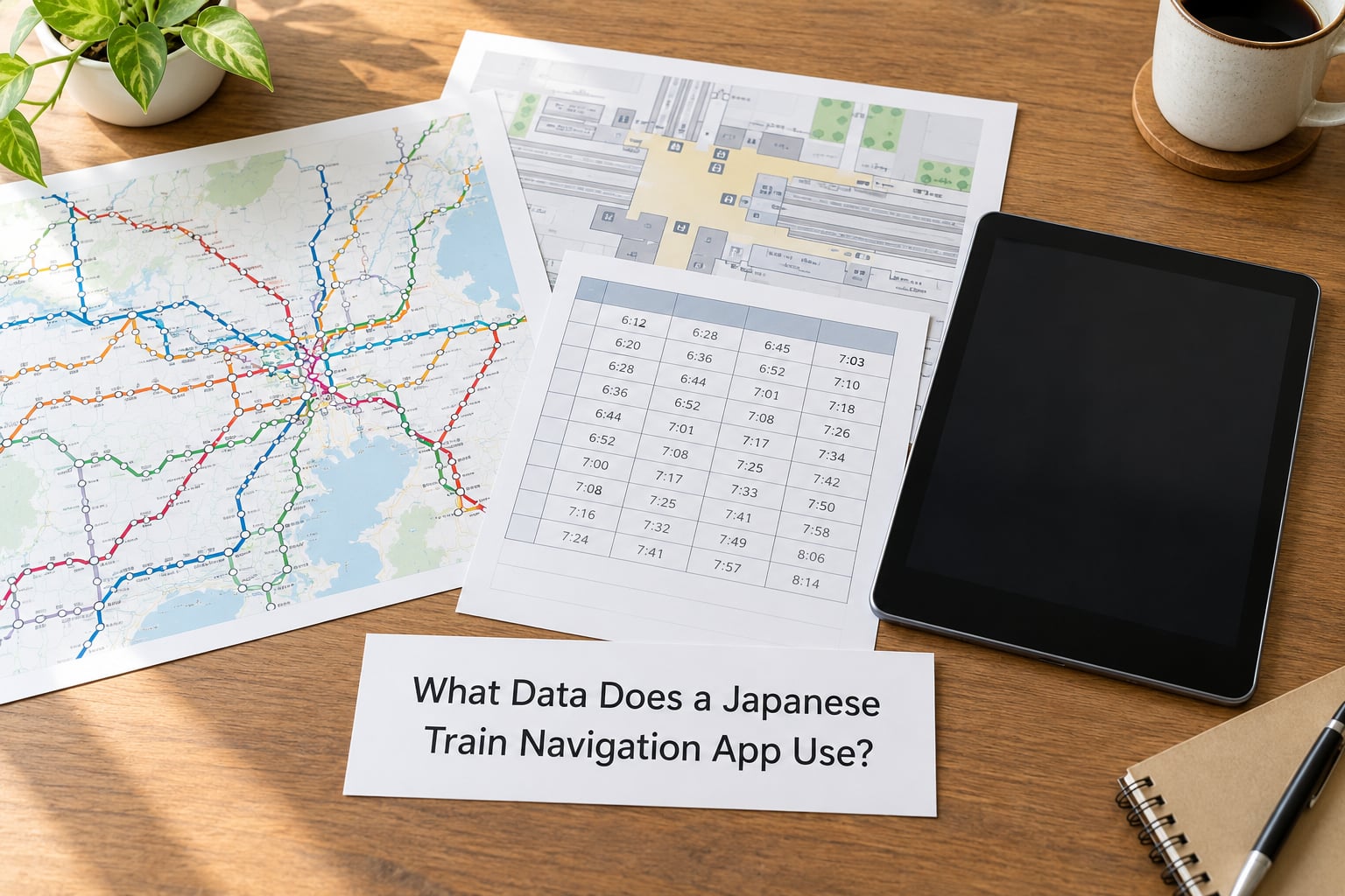 What Data Does a Japanese Train Navigation App Use?