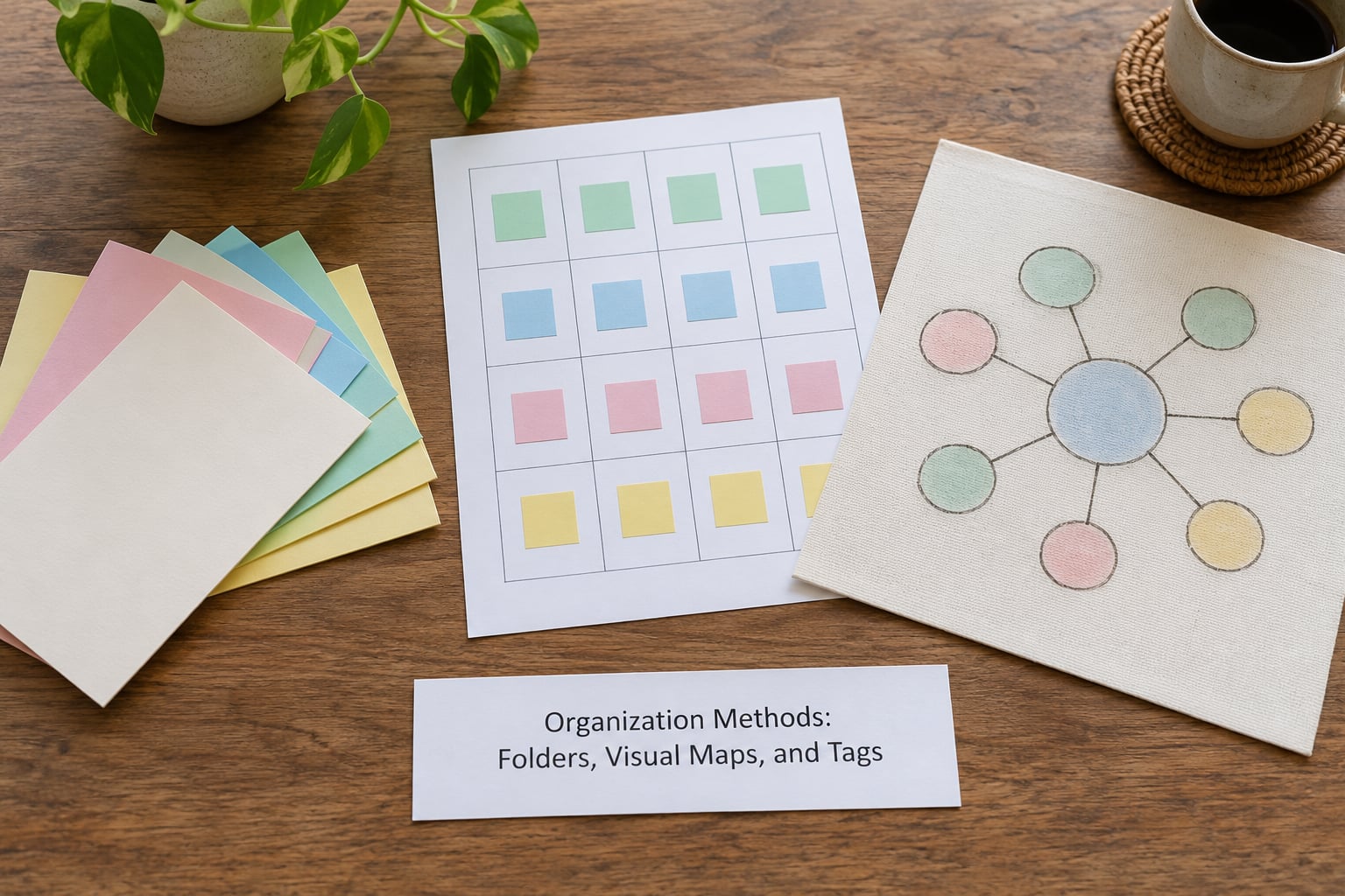 Organization Methods: Folders, Visual Maps, and Tags