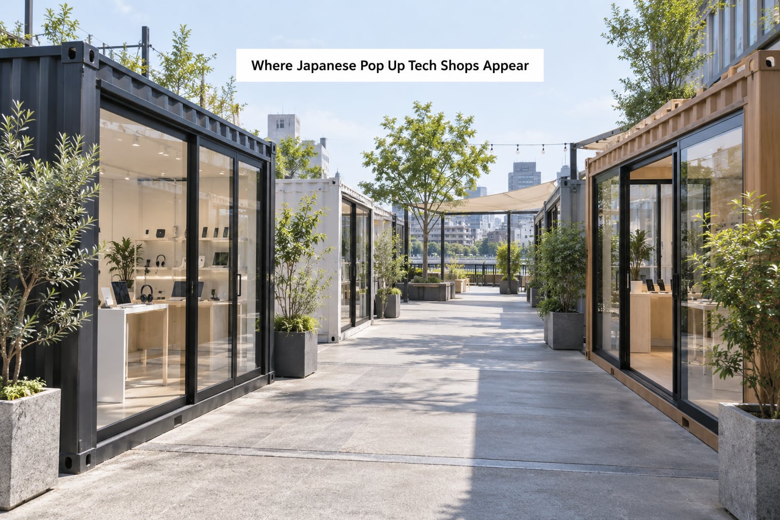 Where Japanese Pop Up Tech Shops Appear