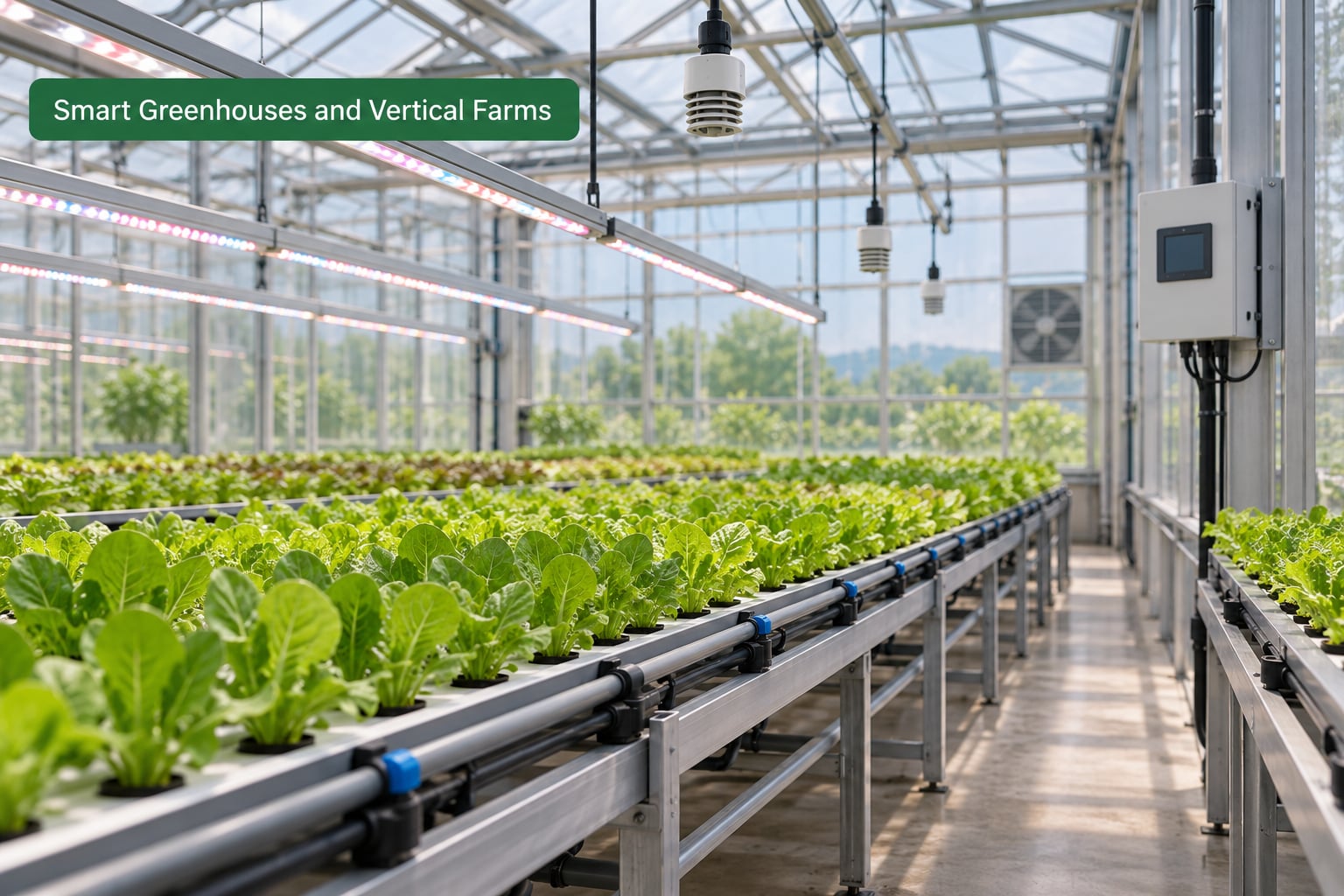 Smart Greenhouses and Vertical Farms