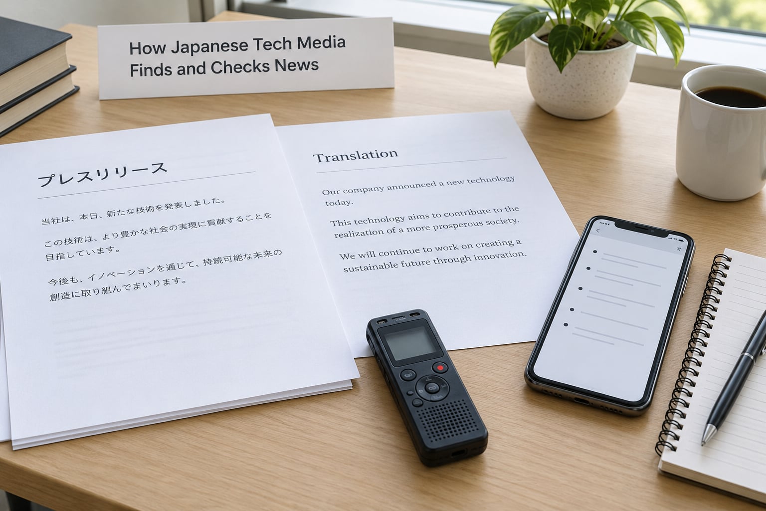 How Japanese Tech Media Finds and Checks News
