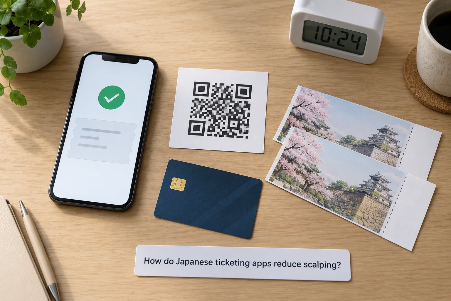 How do Japanese ticketing apps reduce scalping?