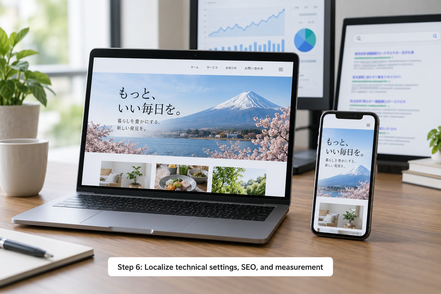 Step 6: Localize technical settings, SEO, and measurement