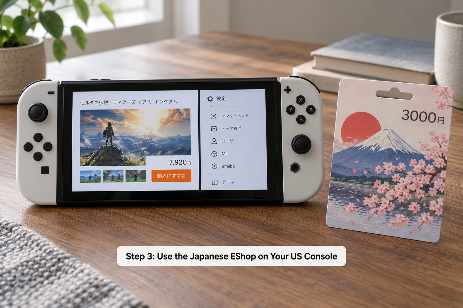 Step 3: Use the Japanese EShop on Your US Console