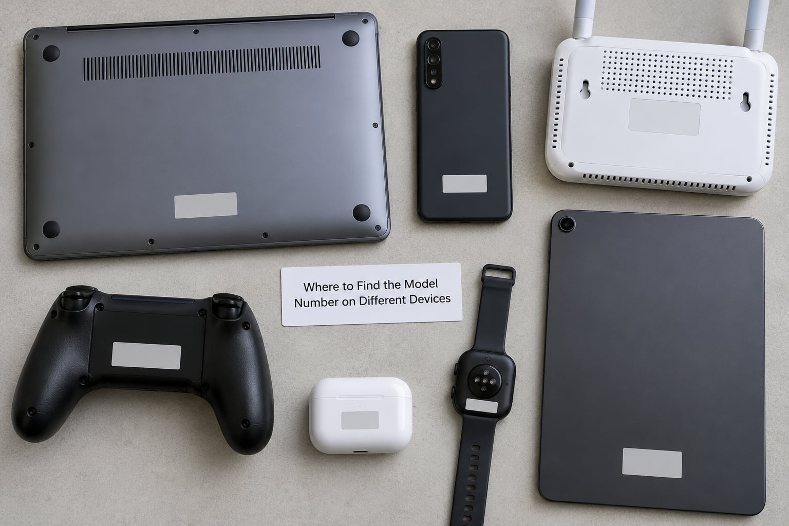 Where to Find the Model Number on Different Devices