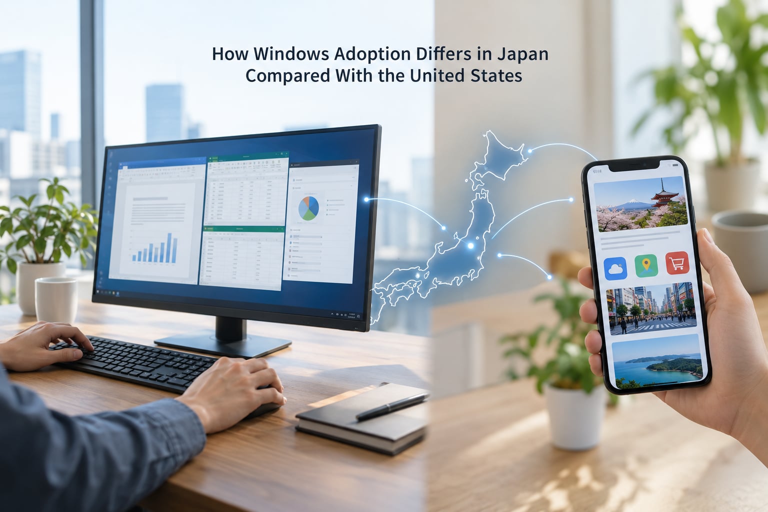 How Windows Adoption Differs in Japan Compared With the United States