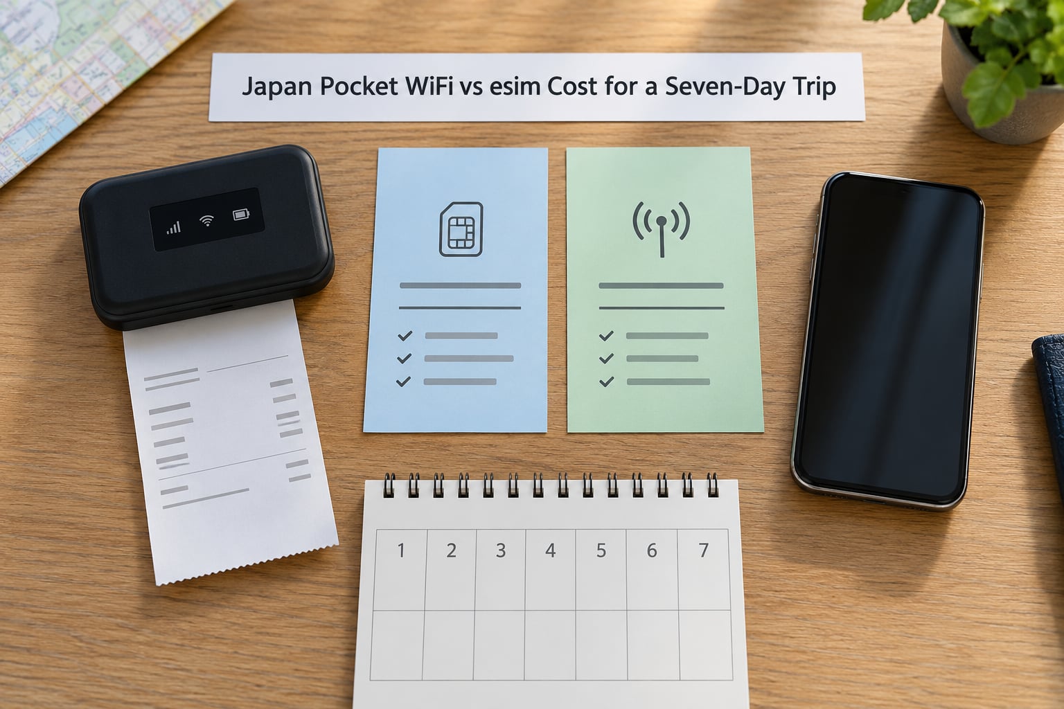 Japan Pocket WiFi vs esim Cost for a Seven-Day Trip
