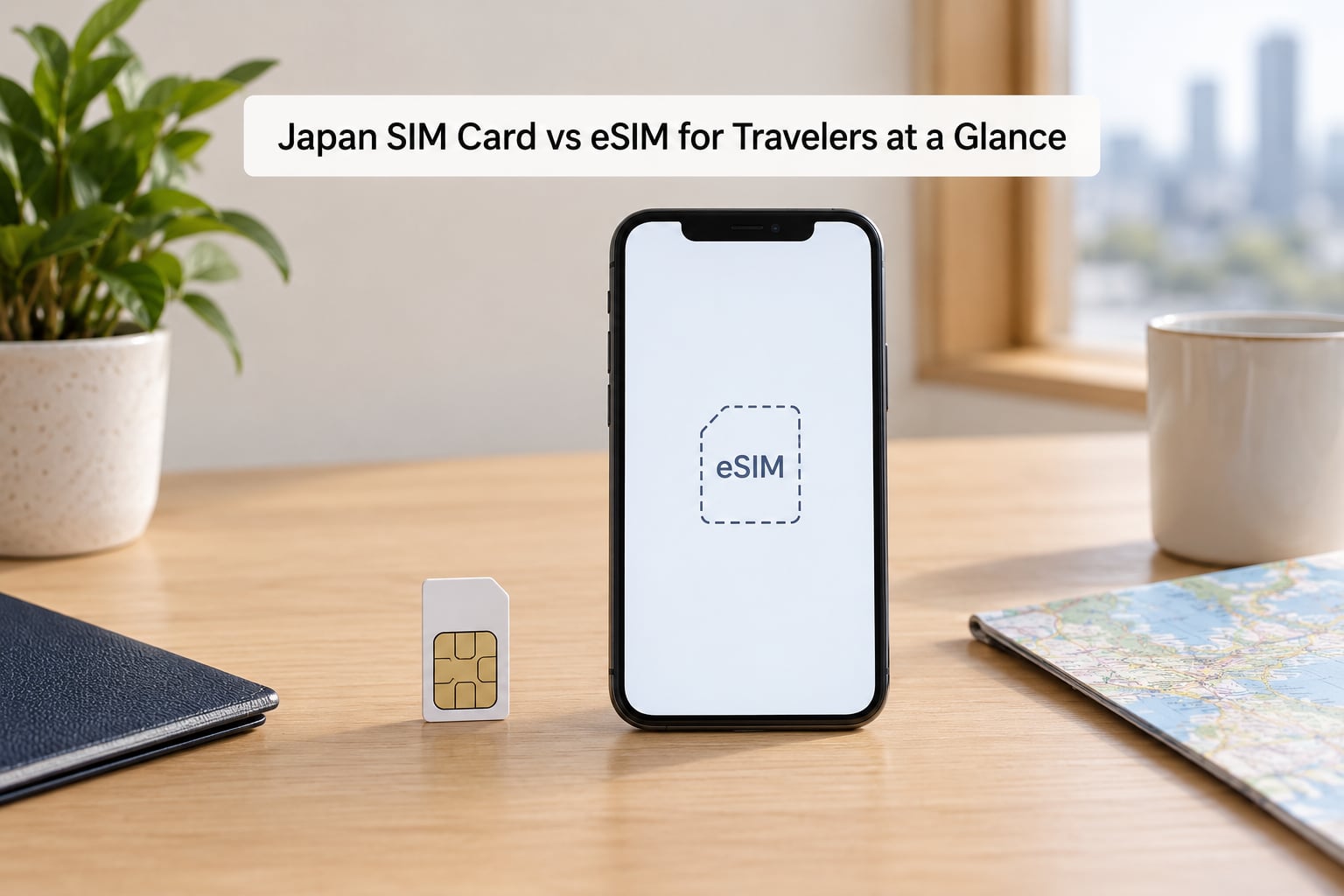 Japan SIM Card vs eSIM for Travelers at a Glance
