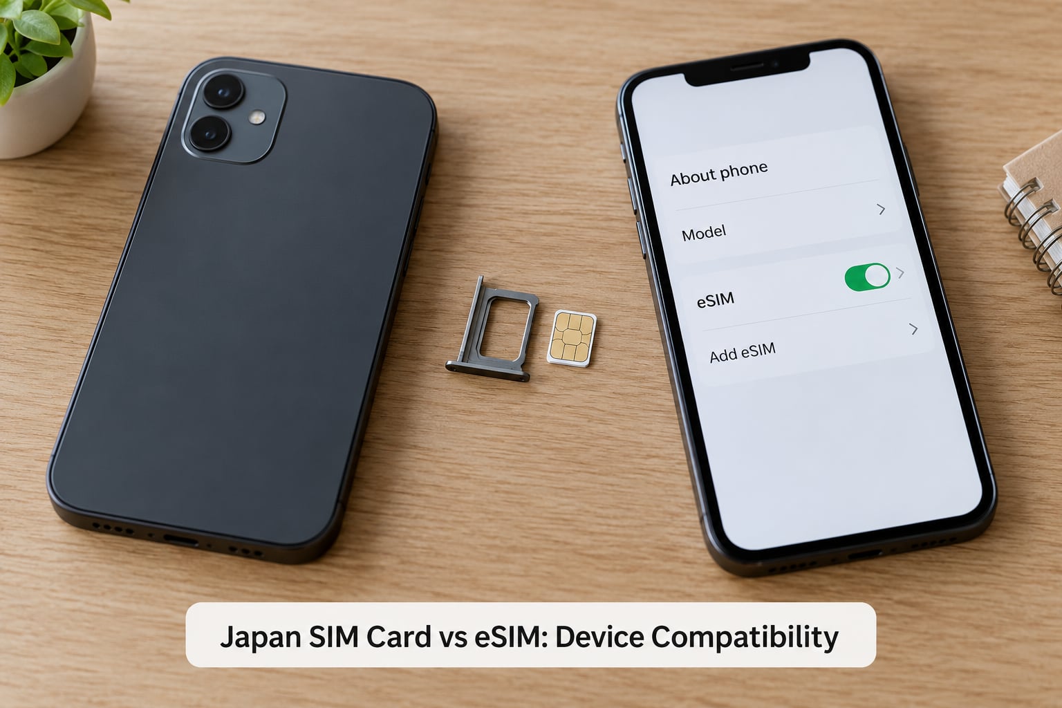 Japan SIM Card vs eSIM: Device Compatibility