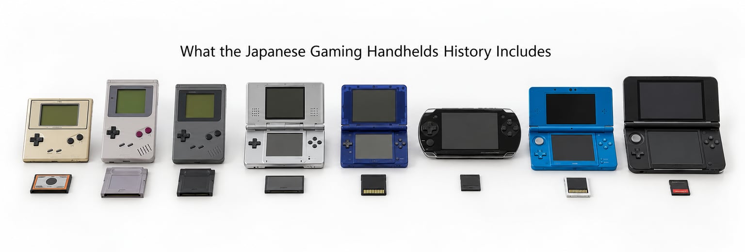 What the Japanese Gaming Handhelds History Includes