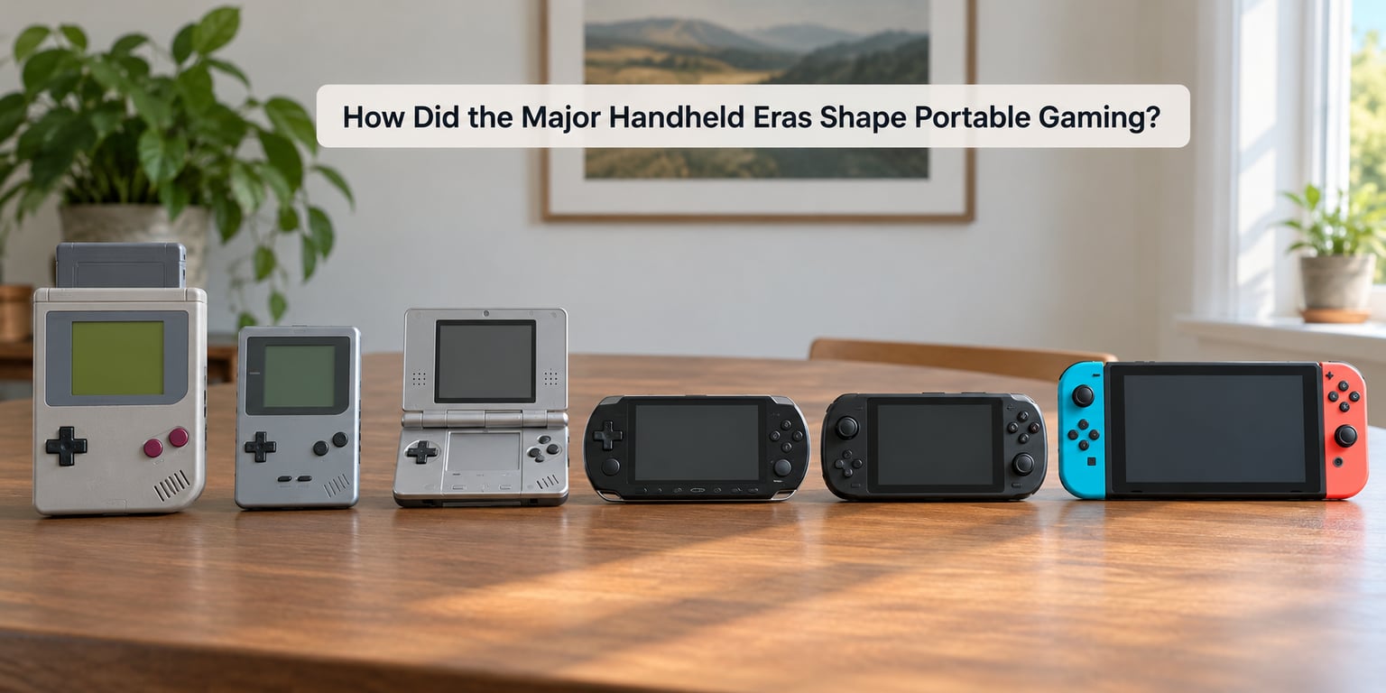 How Did the Major Handheld Eras Shape Portable Gaming?