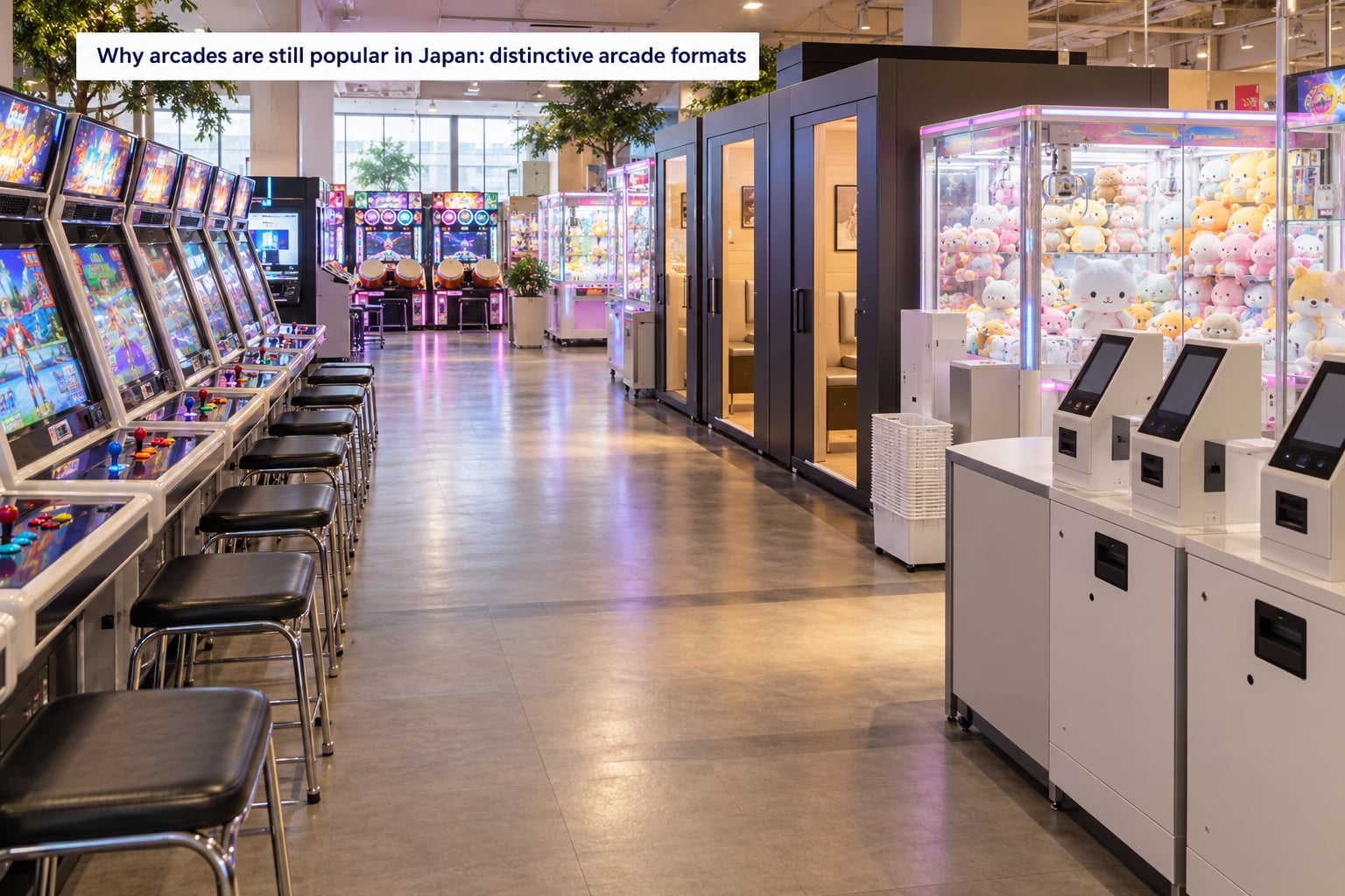 Why arcades are still popular in Japan: distinctive arcade formats
