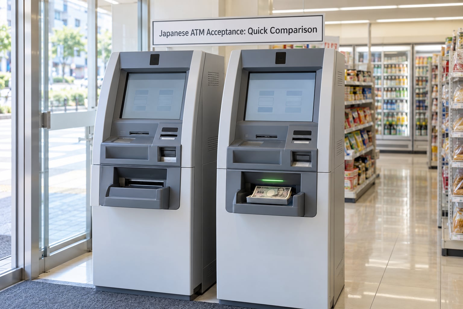 Japanese ATM Acceptance: Quick Comparison