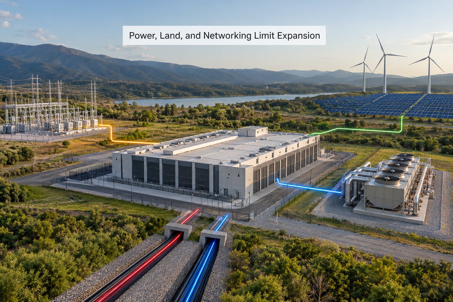 Power, Land, and Networking Limit Expansion