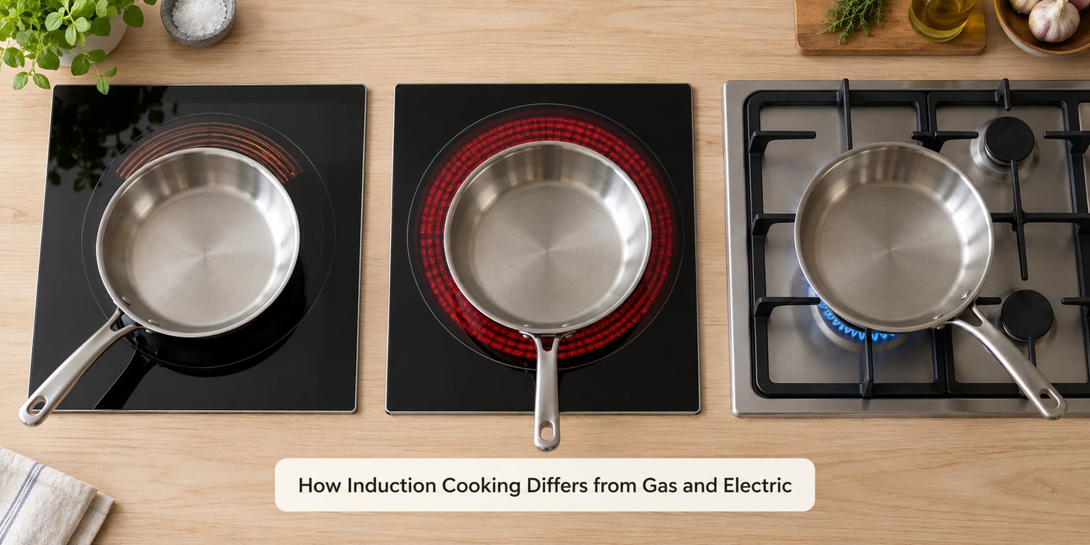 How Induction Cooking Differs from Gas and Electric