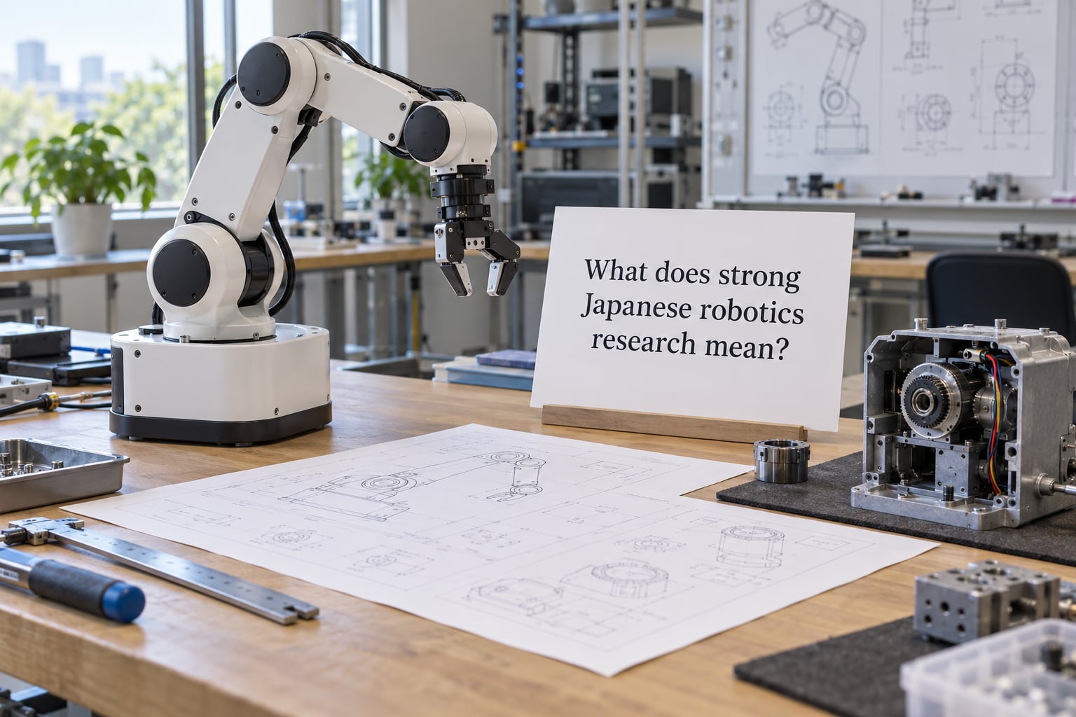 What does strong Japanese robotics research mean?
