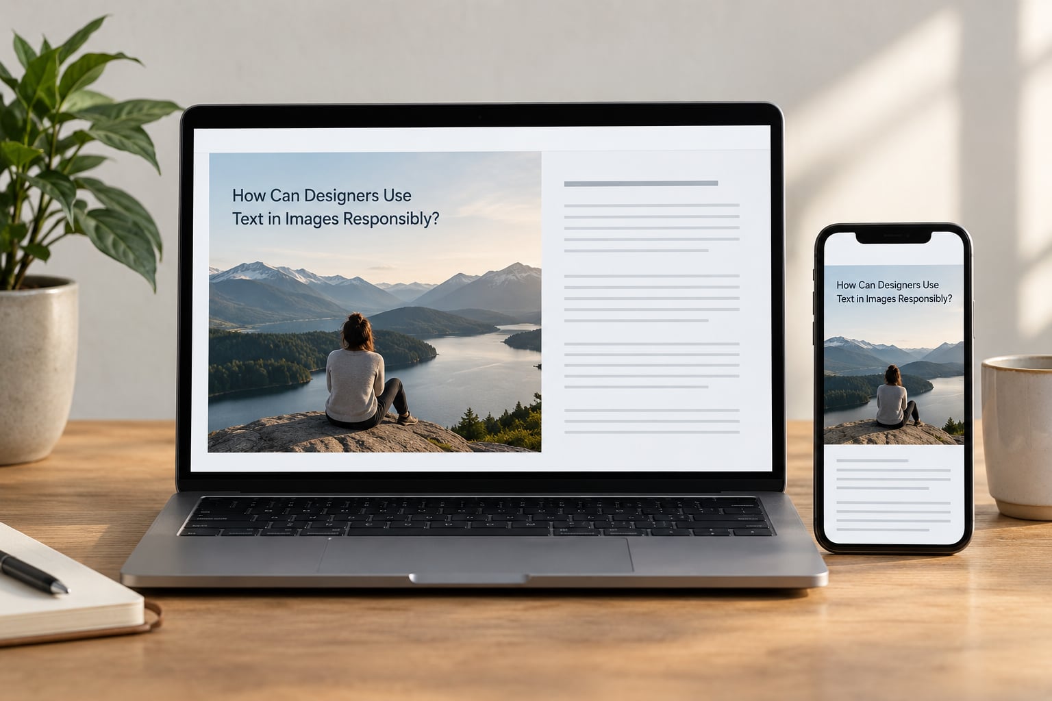How Can Designers Use Text in Images Responsibly?