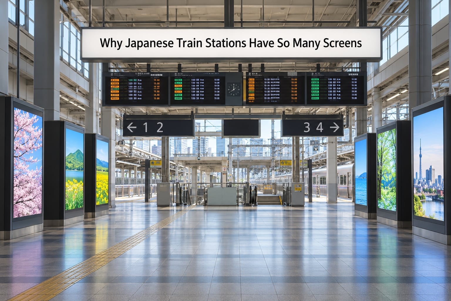 Why Japanese Train Stations Have So Many Screens