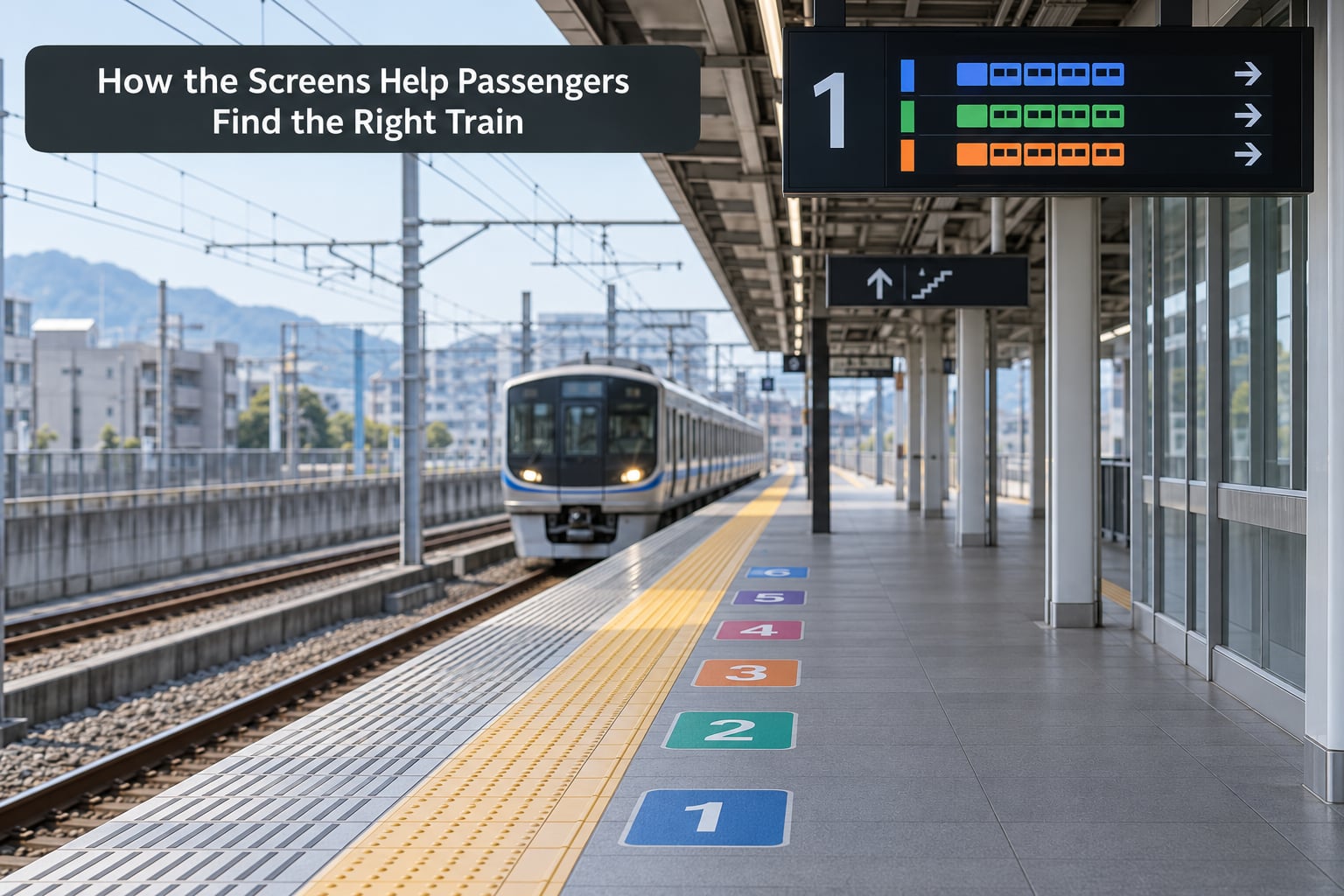 How the Screens Help Passengers Find the Right Train